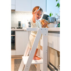 Space Saving Kitchen Tower, Foldable learning stool