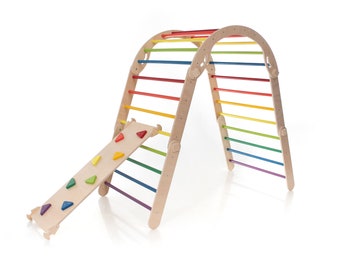 Triangle Pikler en bois pliable – Salle d'escalade Montessori