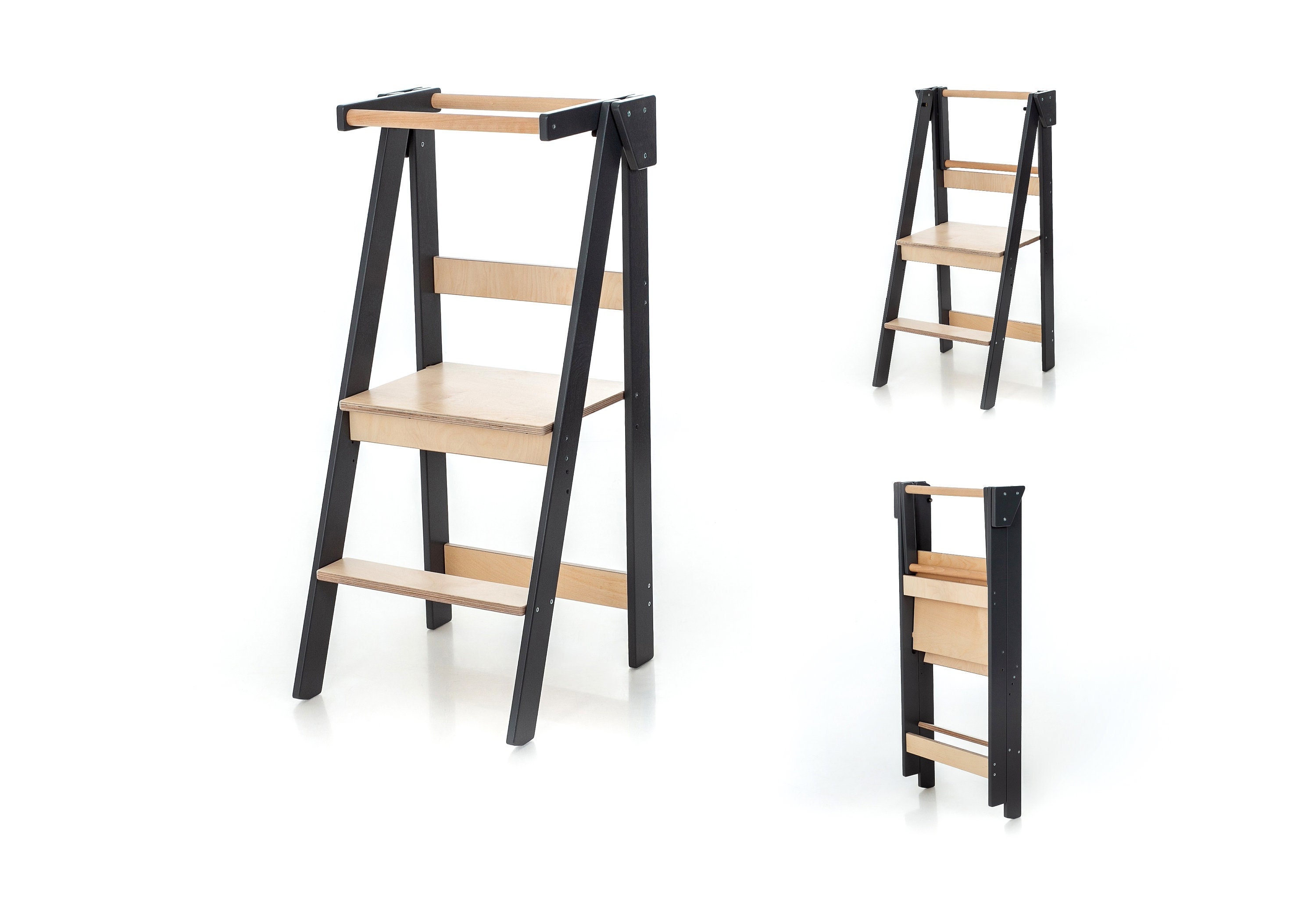 Foldable Kitchen Tower, Montessori Kitchen Tower, Space Saving Kitchen Tower