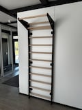 Wooden Swedish Ladder, Stall Bars with Pull-Up Bar 200kg Tested product logo