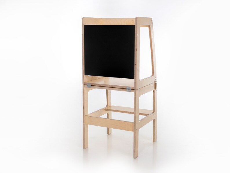 Foldable helper tower, Kitchen tower, Transformable helper tower with blackboard, Double colored image 4