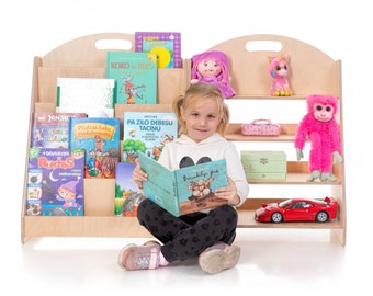 Étagère Montessori, étagère à jouets Montessori, rangement jouets, rangement livres,