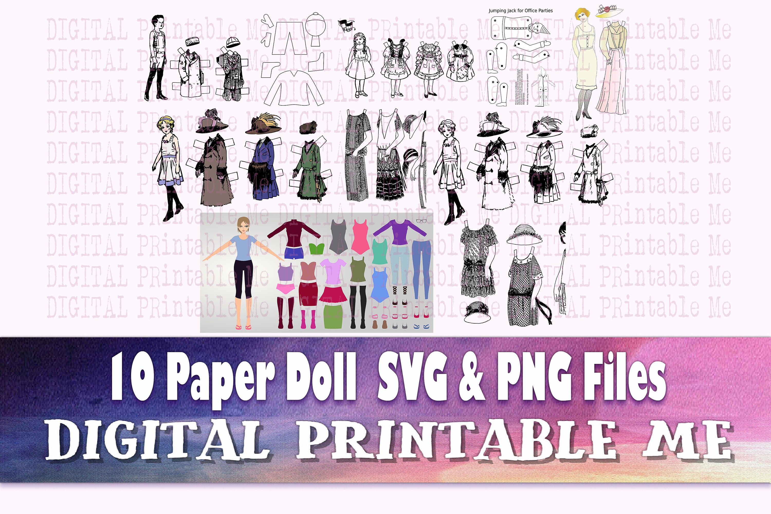 Cricut Paper Doll SVG