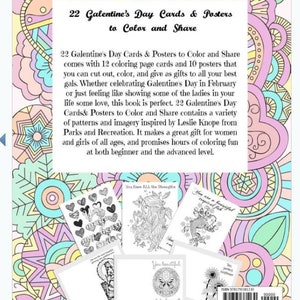 Galentine's Day Coloring Book 22 Printable Galentine's Day Cards ...