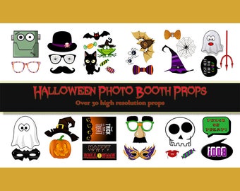 Halloween Photo Booth Props, Printable Photo Booth Props. Halloween DIY, Printable, Instant Download, Halloween Game photobooth photobooth