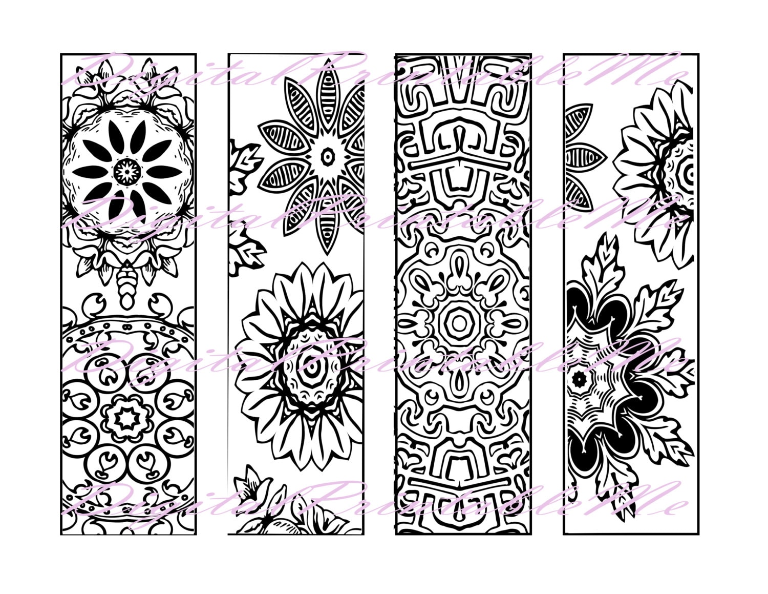 Marque Page Mandala A Imprimer Gratuit Signet de livre imprimable numérique de signet livre de livre - Etsy France