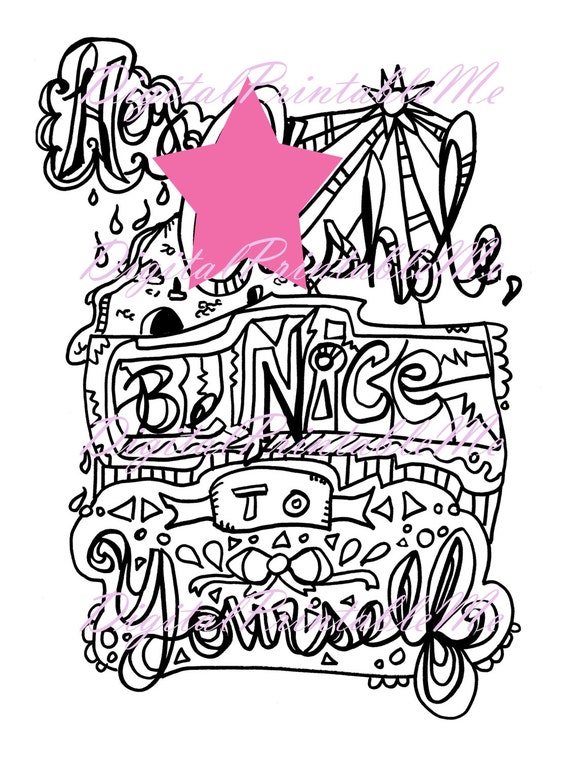 Curse Word Coloring Book Page Inspirational Printable Download Etsy