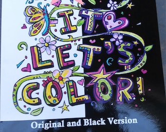Swear Word Coloring Book, Physical, Hard copy, Curse Word, Cuss Word, Coloring pages adult colouring, words, mature, swear, sheet