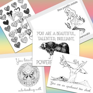 Galentine's Day Coloring Book 22 Printable Galentine's Day Cards ...