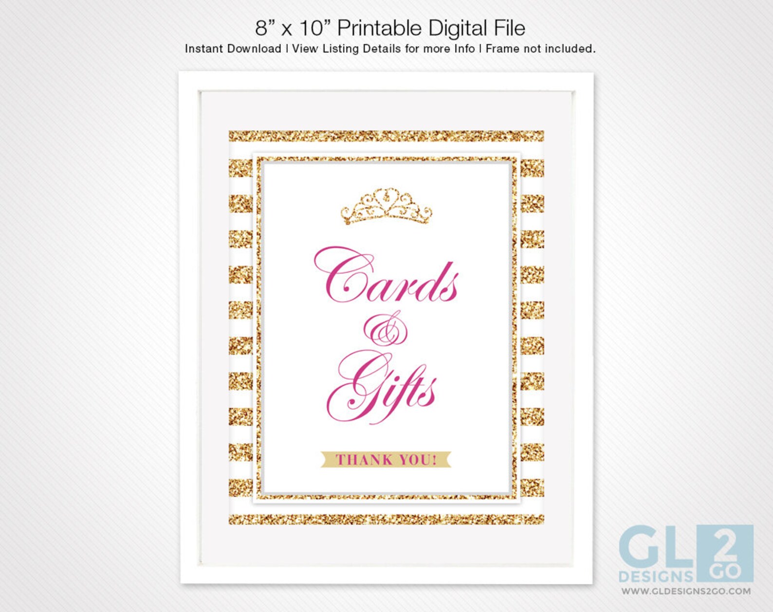 Princess Gifts Sign. Princess Baby Shower Gift Table Sign W/ - Etsy