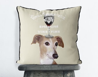Greyhound gifts Greyhound pillow cover Italian Greyhound Gifts Whippet gifts Whippet pillow wine gifts for mom greyhound lover gift uk shop
