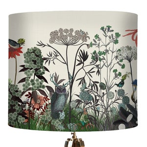 Large floral lamp hot sale shades