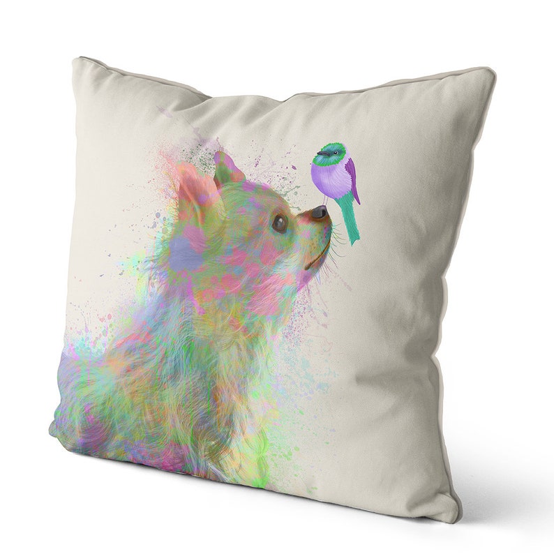 Chihuahua Gift Chihuahua Pillow Long Hair Chihuahua Cushion Etsy