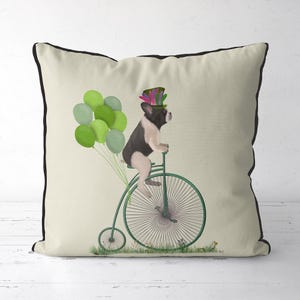 French Bulldog pillow cover Black White French Bulldog cushion cover French Bulldog gift idea for Frenchie owner lover cute dog gift uk