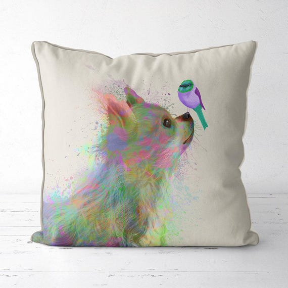 Chihuahua gift chihuahua pillow long hair chihuahua cushion dog lover gift dog gift dog pillow Housewarming gift nursery pillow decor