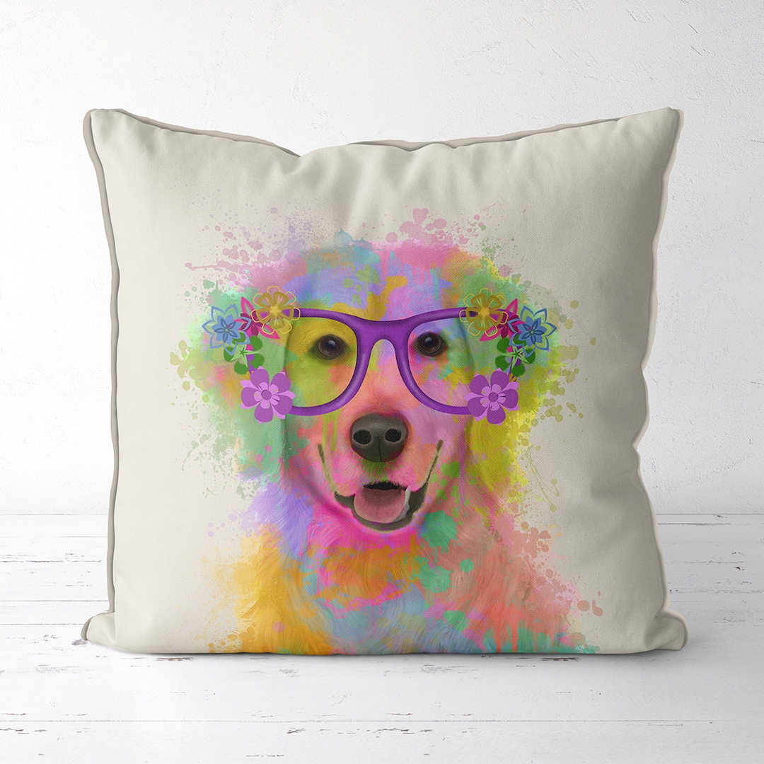 Golden Retriever Decor Golden Retriever Gifts Golden Retriever Pillow