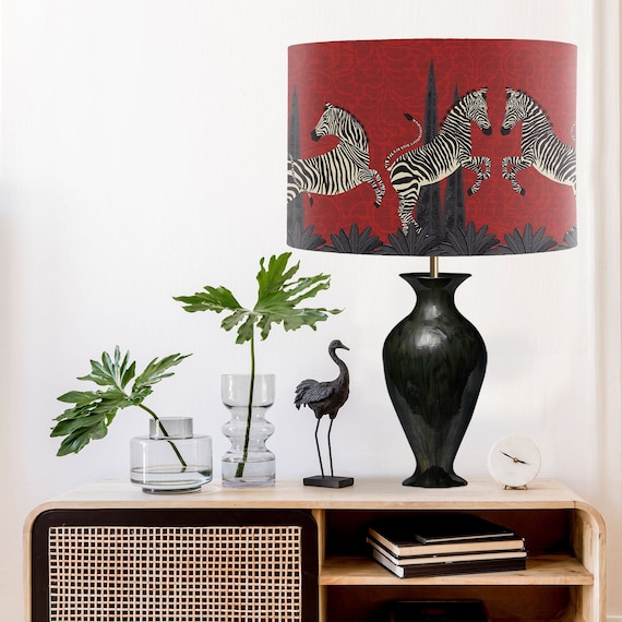 Zebra Print Lampshade Spider Top Modern Lighting Hong Kong Zebra Print Lampshade Spider Top, What Is A Spider Top Lampshade