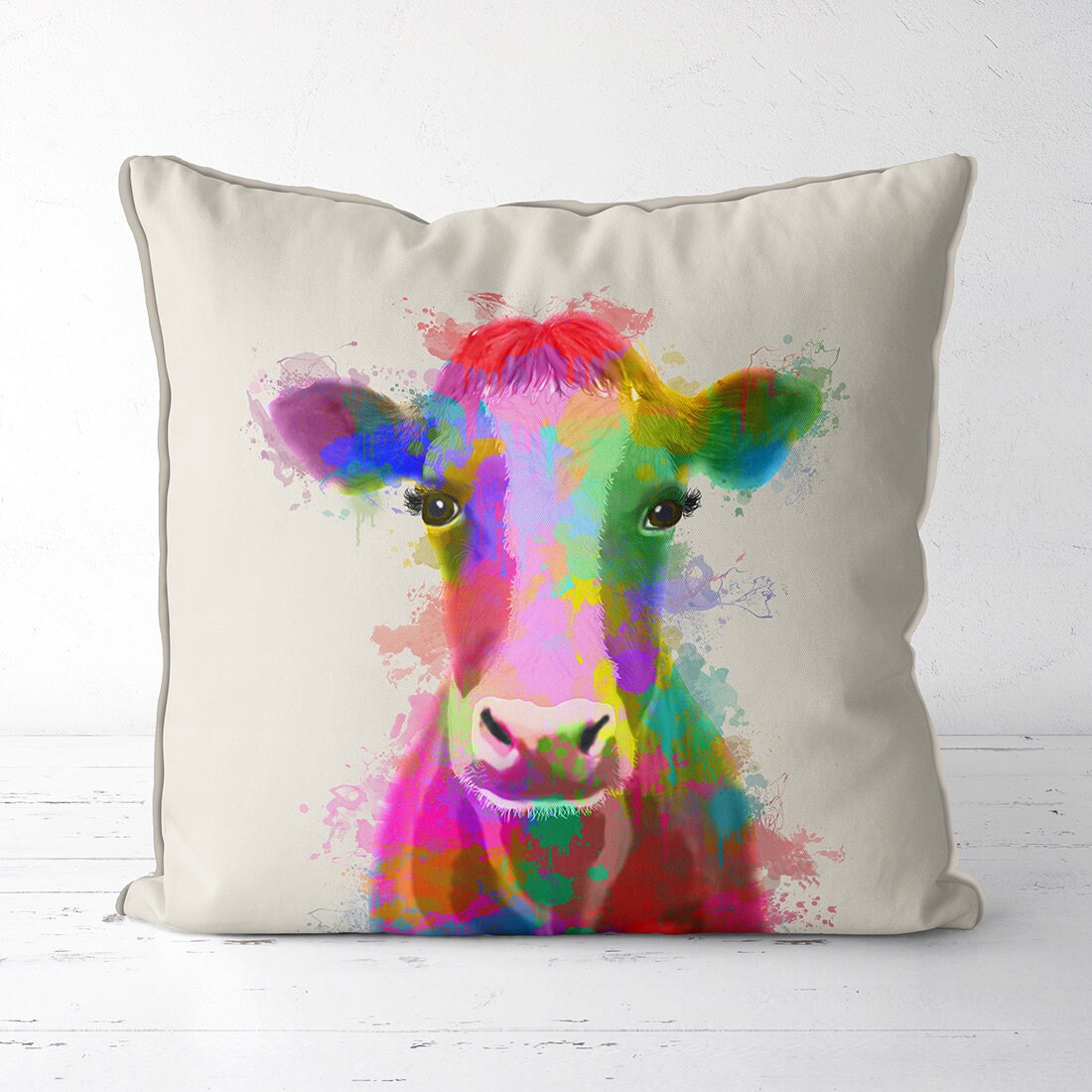 Modern Farmhouse Decor Cow Gifts Cow Pillows Cow Decor Farm Etsy