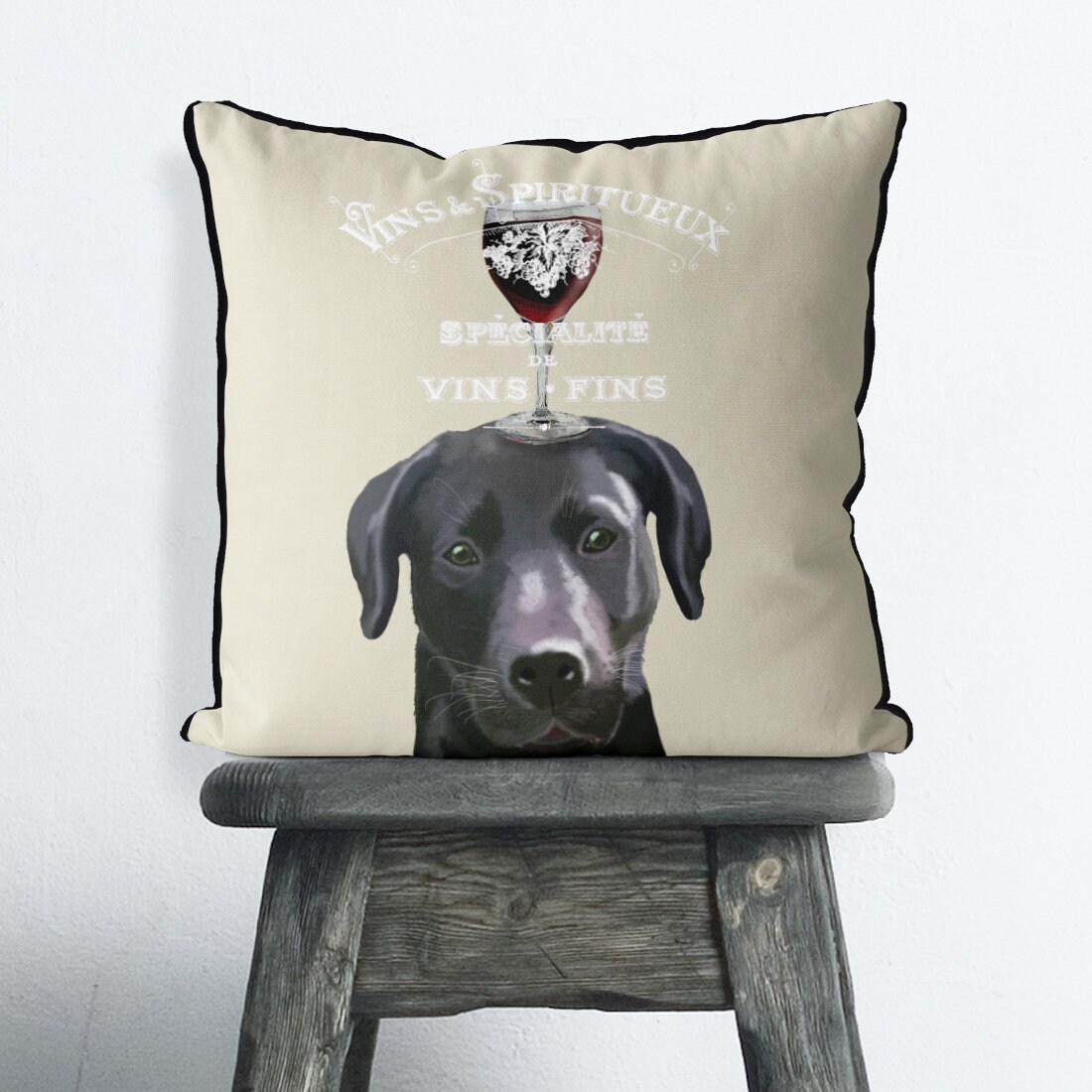 Black Lab gifts Black Lab pillow black lab Cushion cover funny Etsy