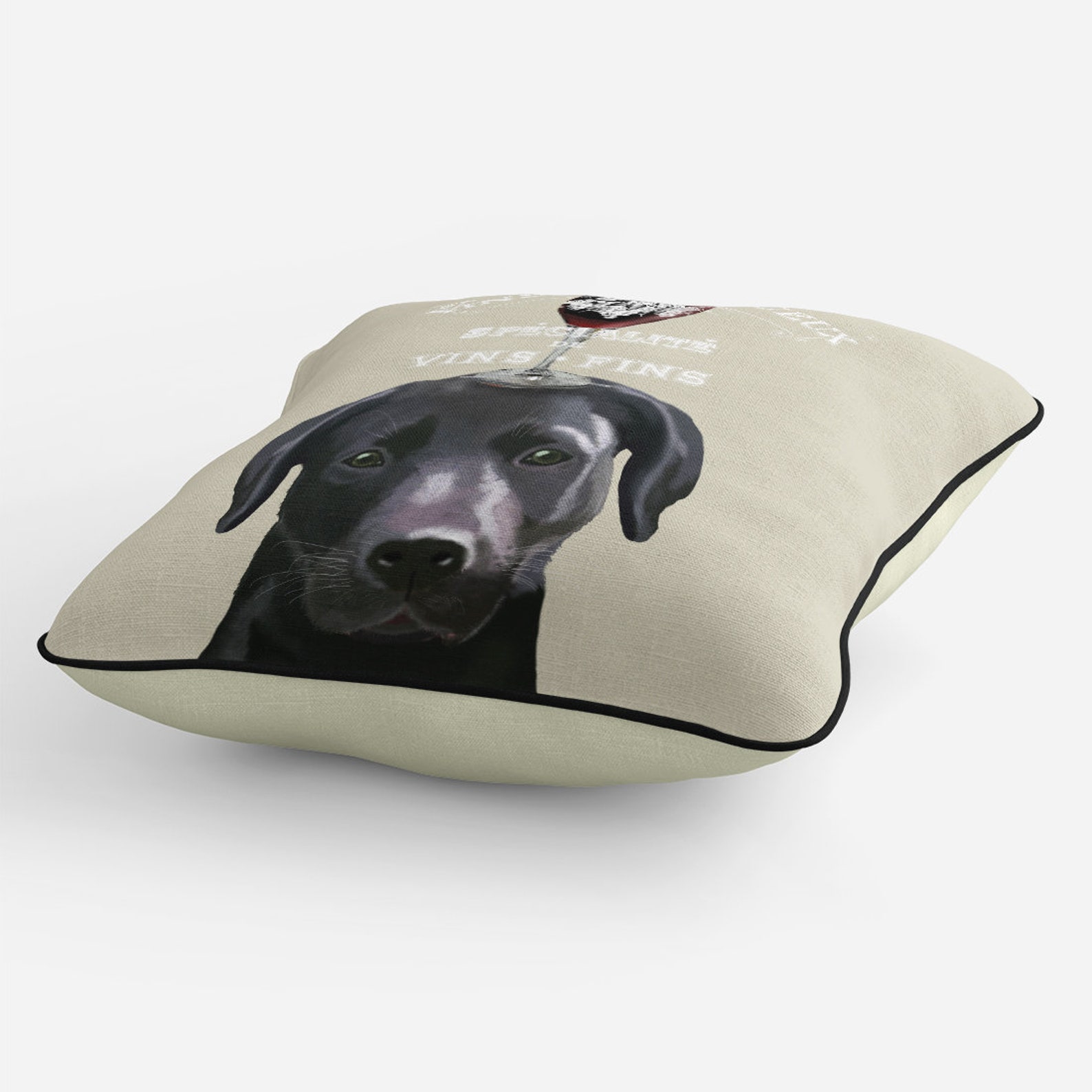 Black Lab Gifts Black Lab Pillow Black Lab Cushion Cover Funny Etsy