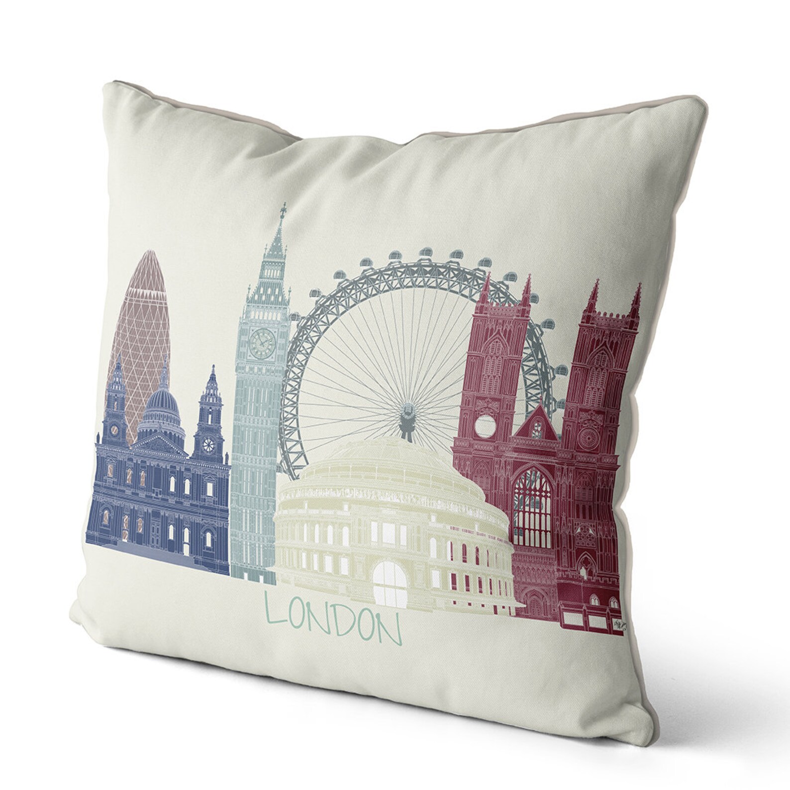 London Pillow England Pillow London Gift Skyline 2 London Etsy