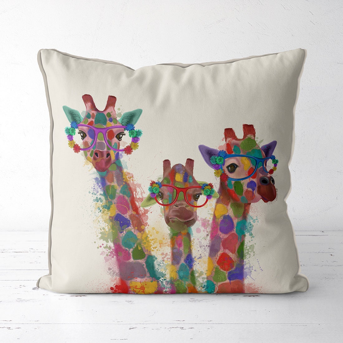 Giraffe Gift Shirts & Hoodies Giraffe Throw Pillow Multicolor 18x18 Giraffe Gift Shirts & Hoodies Giraffe Throw Pillow Multicolor 18x18