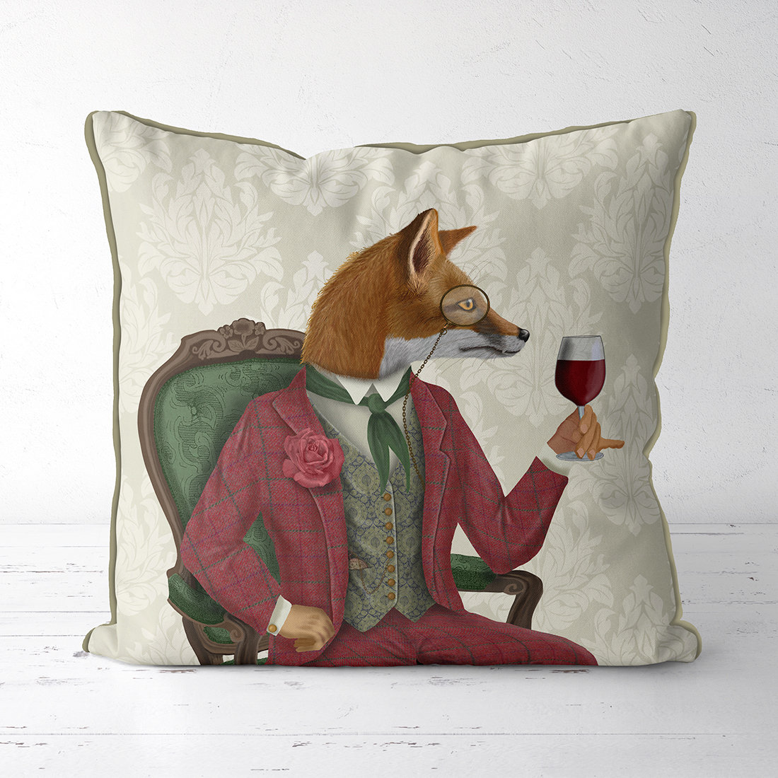 fox throw pillow