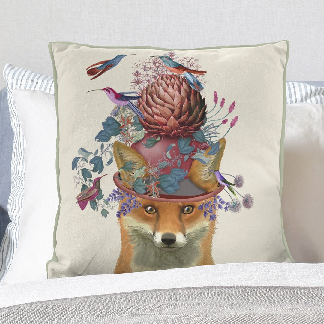 Fox Gifts Red Fox Pillow Fox Pillow Cover Fox Cushions Sofa - Etsy