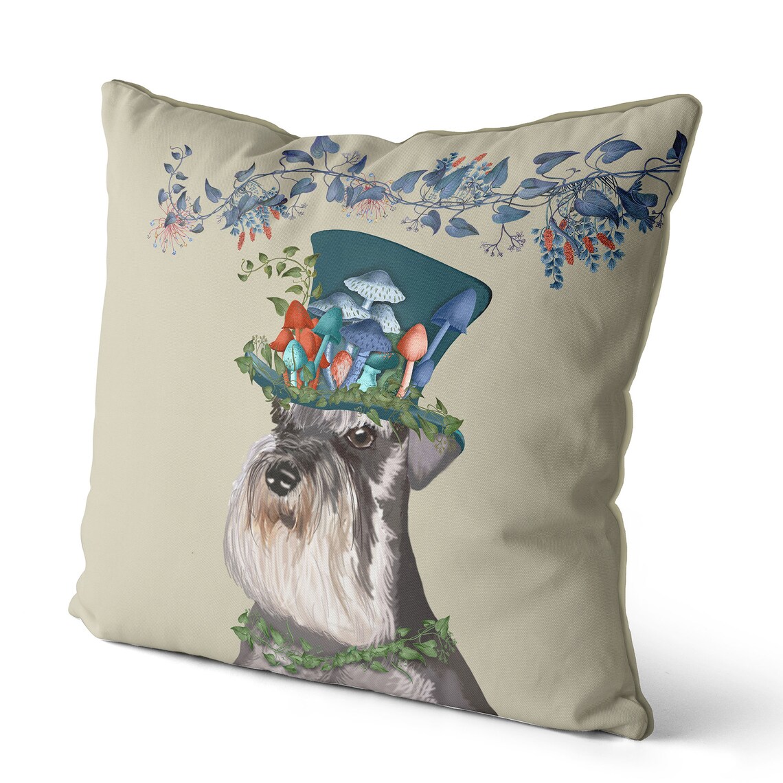 Cute Schnauzer Christmas Quilted Sofa Cover NCU0HTT047 main image 1