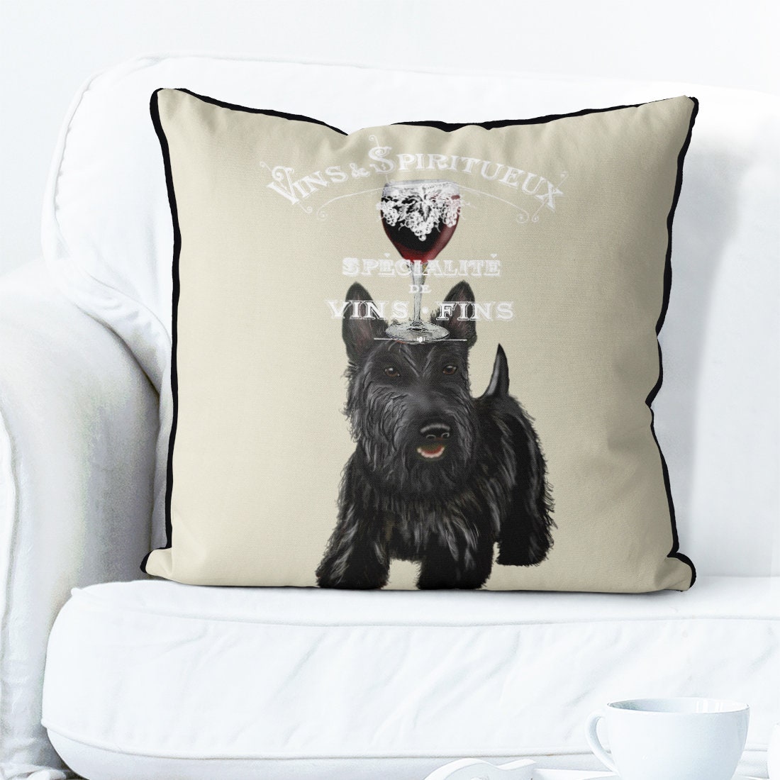 Scottie the hotsell schnauzer pillow chum