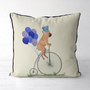 French Bulldog pillow cover Fawn French Bulldog cushion cover French Bulldog gift idea for Frenchie owner lover cute dog gift uk
