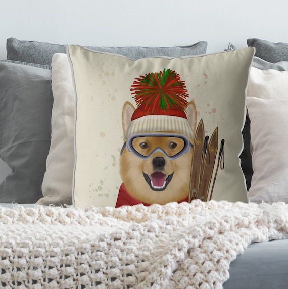 Shiba throw sales pillow