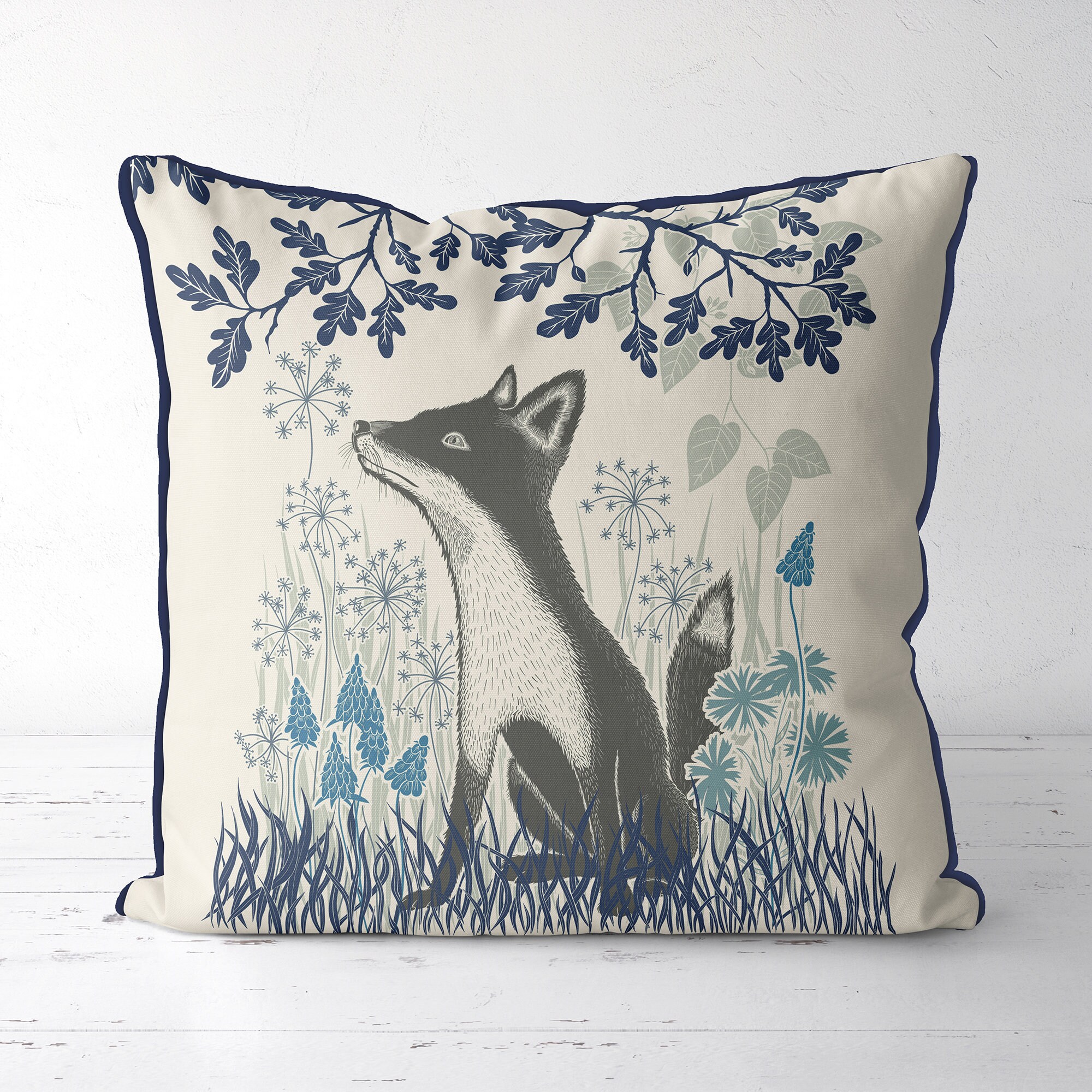 fox pillow cover