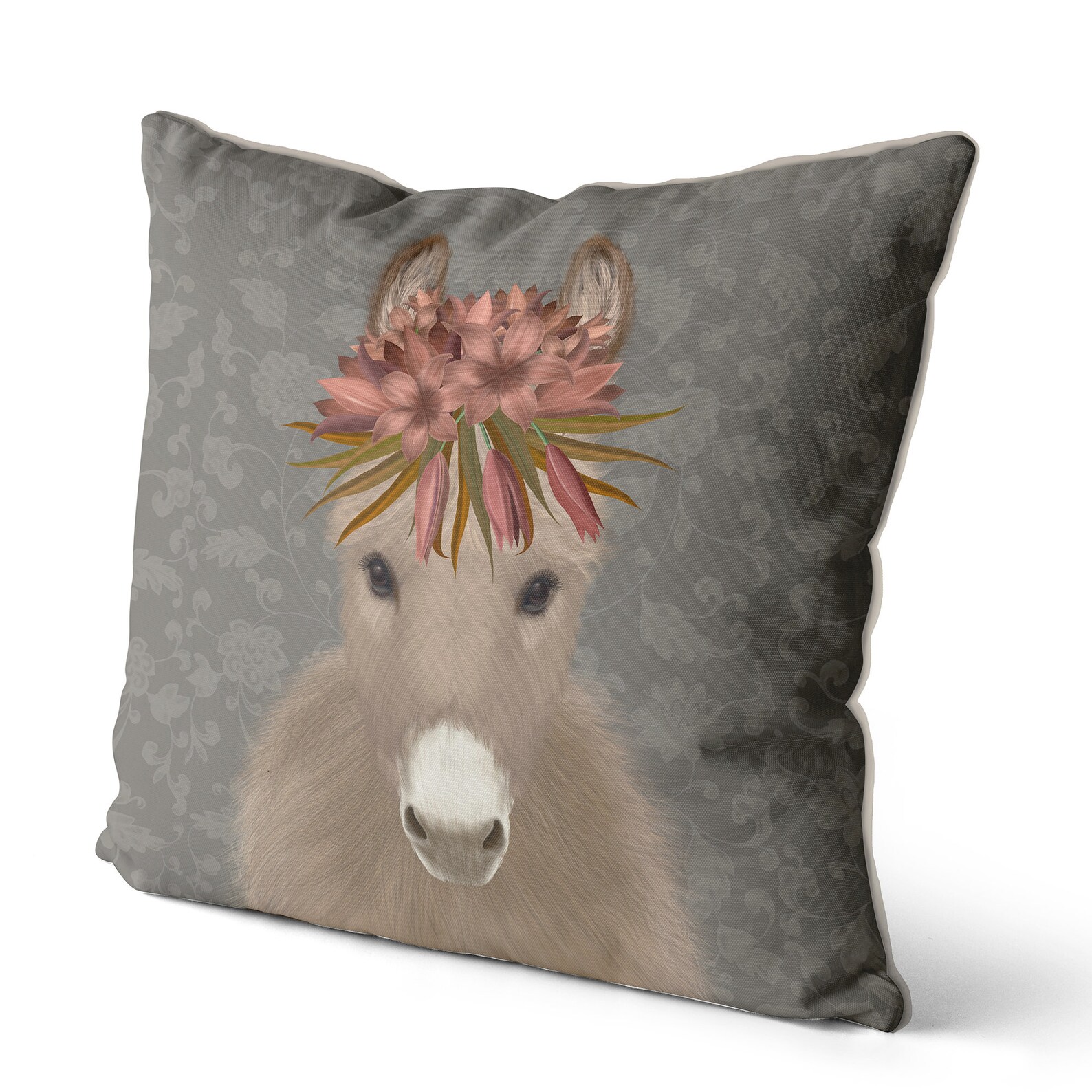 Donkey Cushion Cover Nursery Throw Pillows Donkey Pillow Etsy UK