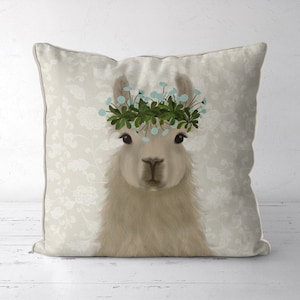 Pretty Llama pillow cover Llama gift Llama Pillow Pattern : Gorgeous