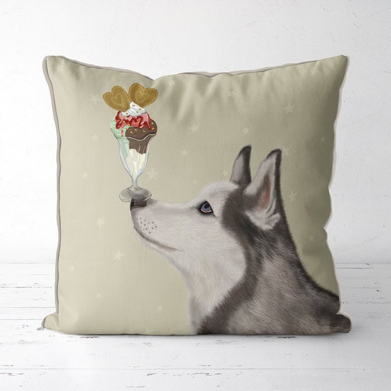 Needlepointシベリアンハスキー　クッションカバー Needlepointシベリアンハスキー クッションカバー Needlepoint