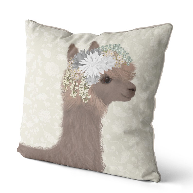 Pretty Llama pillow cover Llama gift idea llama accent | Etsy
