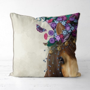 Horse pillow cover Porcelain Horse Horse pillow cover Porcelain Horse