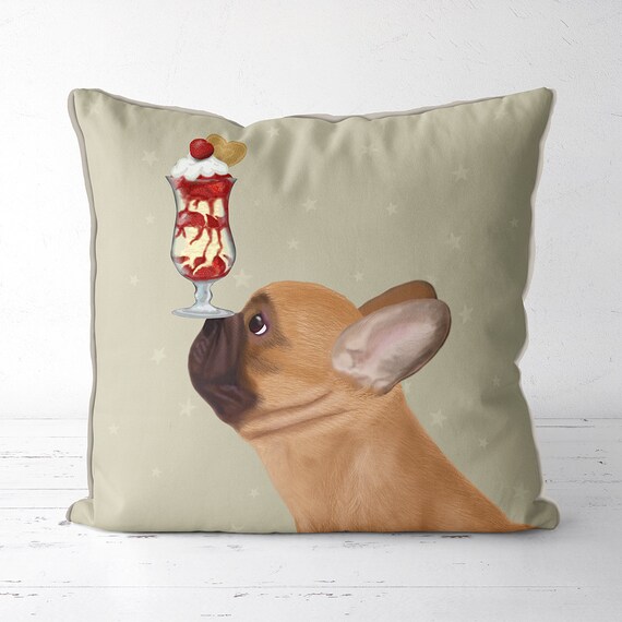 French Bulldog Cushion Cover Personalised Dog Christmas Pillow
