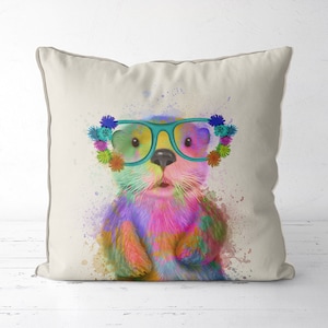 Otter pillow cover Otter gift otter pillow cover otter cushion cover animal