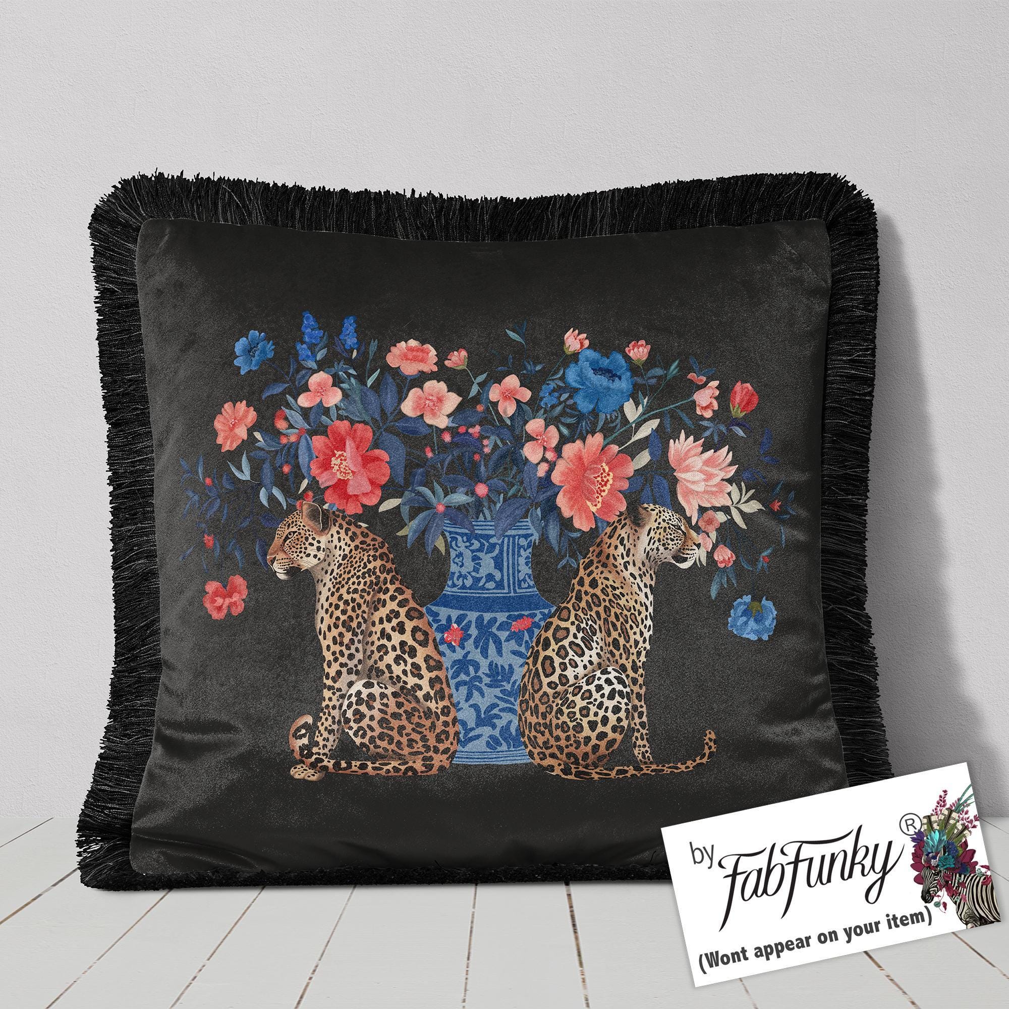 Federa Per Cuscino Quadrata 60x60 Cm Con Stampa Ghepardo 3D - Set Da 2 Pezzi Con Cerniera, Morbida E Resistente, Per Divano E Camera Da Letto - 2