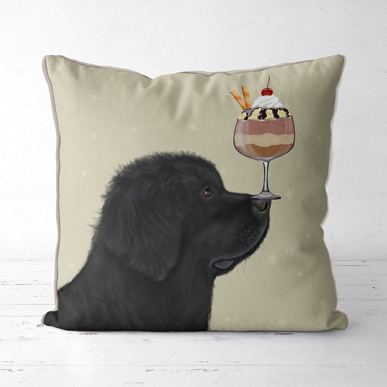 Newfoundland Gifts Newfoundland Pillow Newfie Dog Newfoundland Etsy