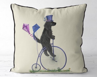 Black Cocker Spaniel pillow cover Cocker Spaniel cushion cover Black Cocker Spaniel gift idea for Cocker Spaniel owner lover uk shop