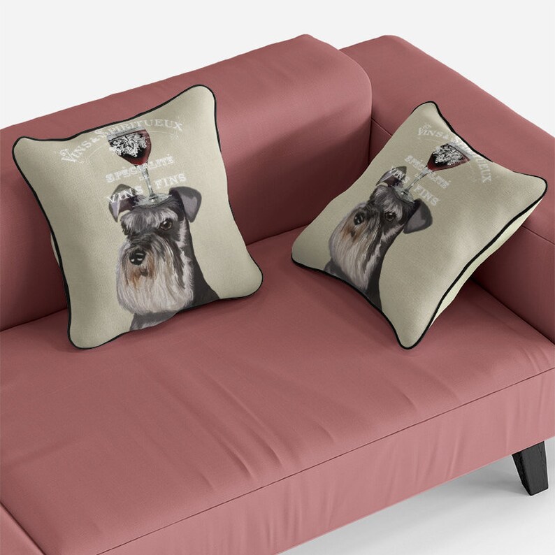 Schnauzer gifts miniature schnauzer pillow Schnauzer cushion | Etsy