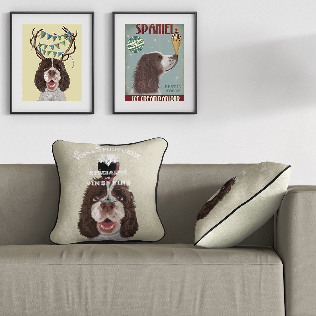 Springer Spaniel Gifts Springer Spaniel Pillow Spaniel Cushion