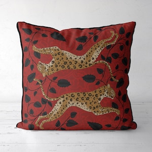 Modern Leopard Pillow cover, throw pillow, Accent cushion, exotic decor