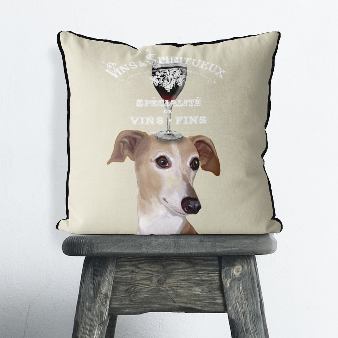 Greyhound Gifts Greyhound Pillow Cover Italian Greyhound Gifts Etsy