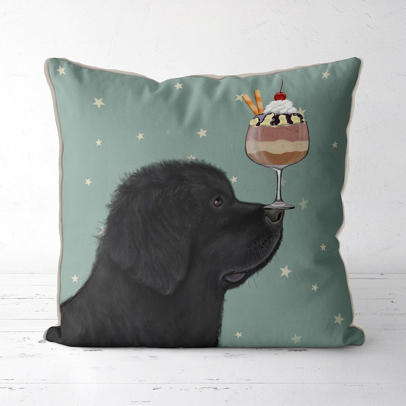 Newfoundland Gifts Newfoundland Pillow Newfie Dog Newfoundland Etsy