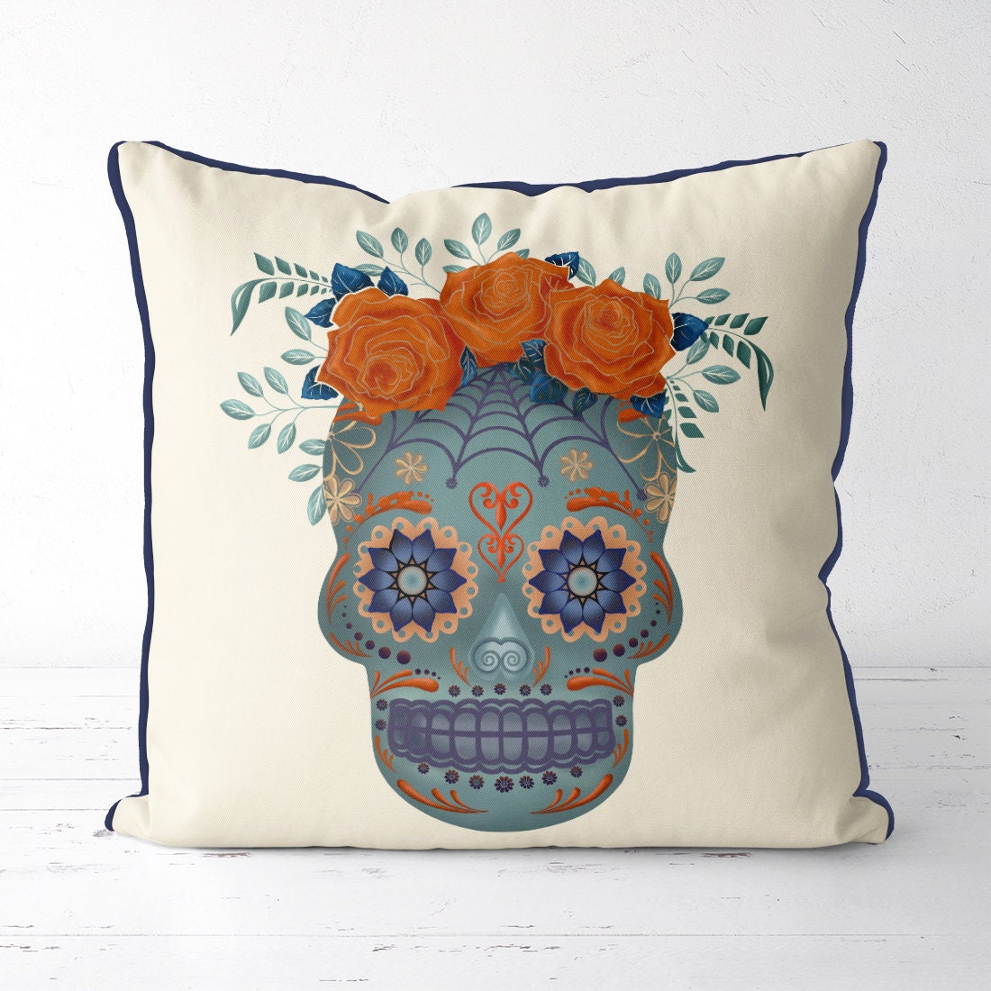 Skull shaped best sale pillow