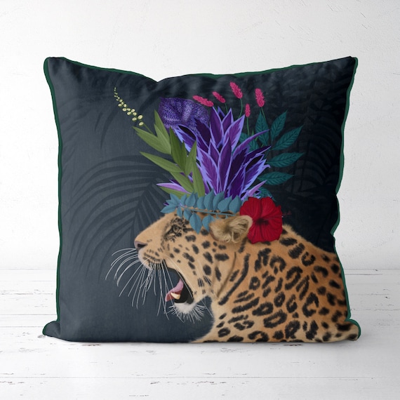 Monogrammed Leopard Pillowcase